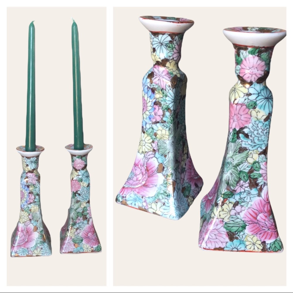 Floral Candle Holders